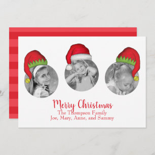 Santa Claus Jolly Christmas Photo Card Multi Photo