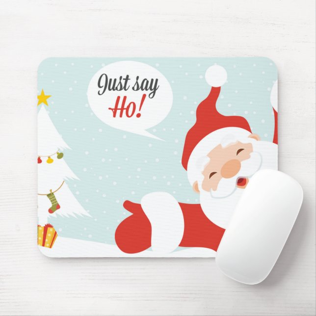 Santa Claus - just say go Mouse Mat (With Mouse)