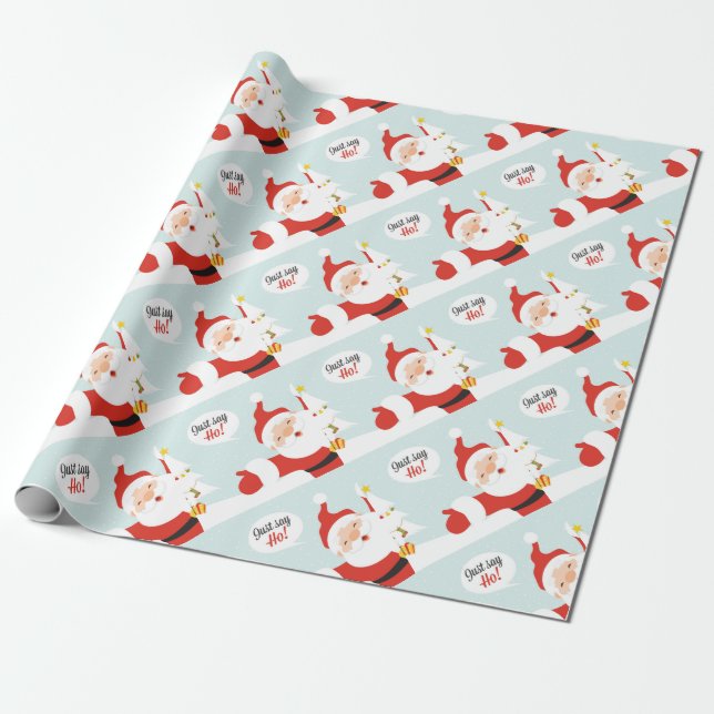 Santa Claus - just say go Wrapping Paper (Unrolled)