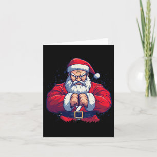 Santa Claus Karate - Japan Martial Arts Christmas  Card