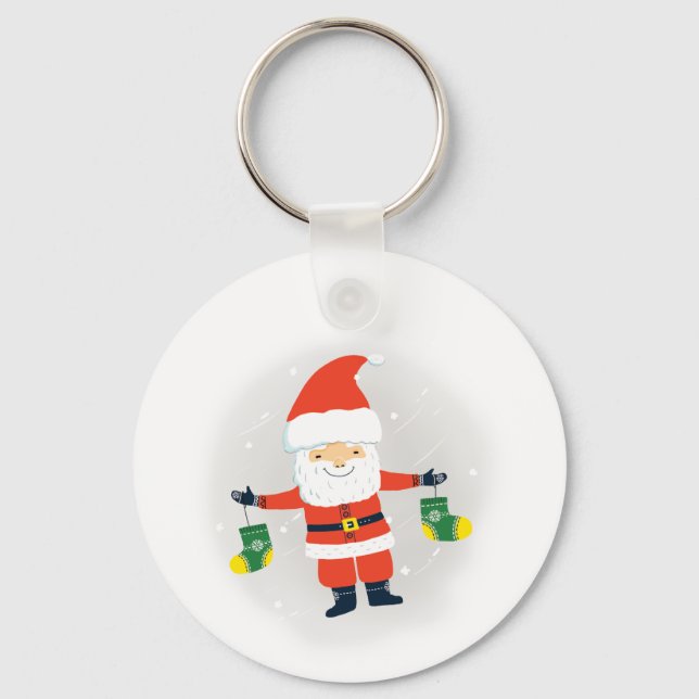 Santa Claus Key Ring (Front)