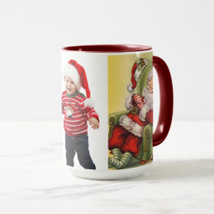 Santa Claus Kid's Photo Cute Gift for Grandma Mug