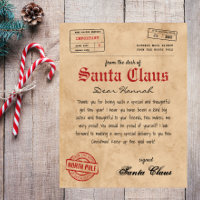 Santa Claus Letter from Santa Vintage Printable