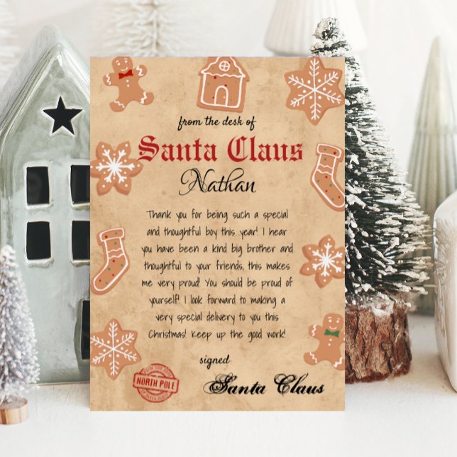 Santa Claus Letter from Santa Vintage Printable (Creator Uploaded)