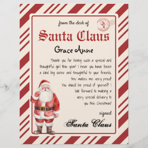 Santa Claus Letter from Santa Vintage Printable
