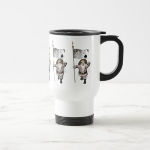 Santa Claus Loves Playing Poker Travel Mug