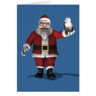 Santa Claus Loves Snowy Owl