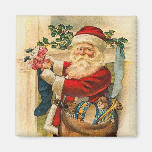 Santa Claus Magnet for the Holidays (Front)