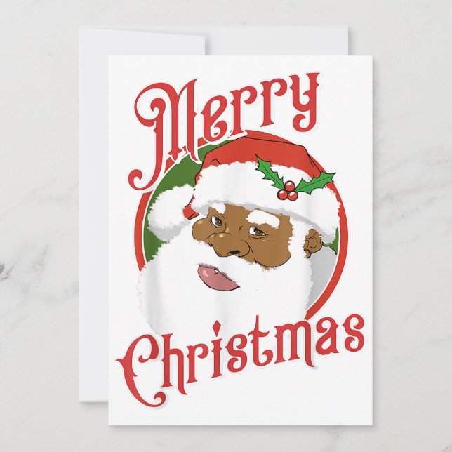 santa claus merrry christmas holiday card (Front)