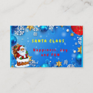 Santa Claus Merry Christmas Business Card