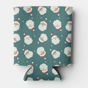 Santa Claus Merry Christmas Can Cooler