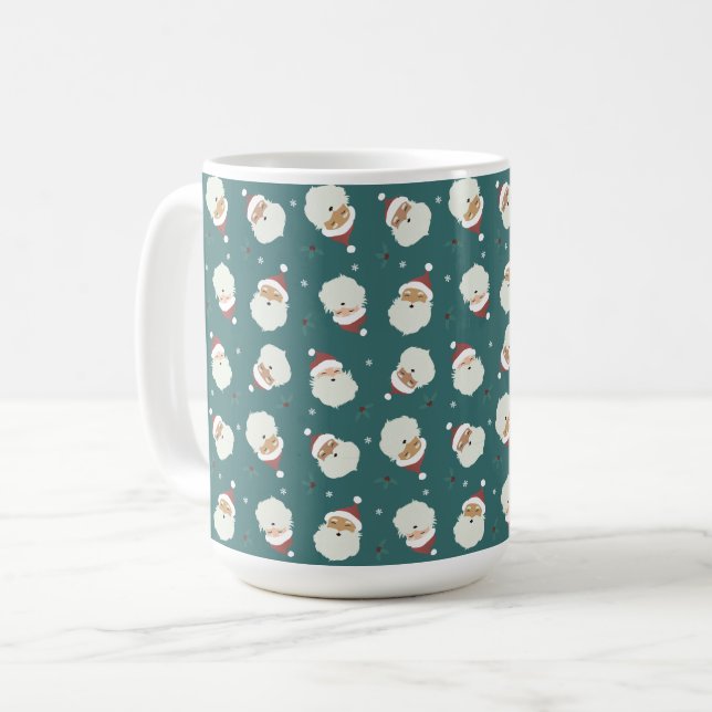 Santa Claus Merry Christmas Coffee Mug (Front Left)