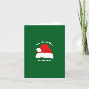 Santa Claus Merry Christmas Custom Card