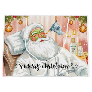 Santa Claus Merry Christmas from California Large Gift Bag