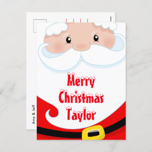 Santa Claus Merry Christmas Holiday Postcard