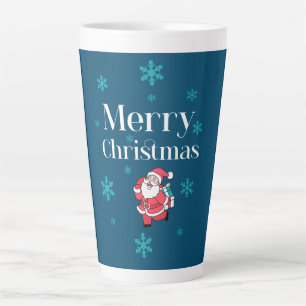 Santa Claus Merry Christmas Latte Mug