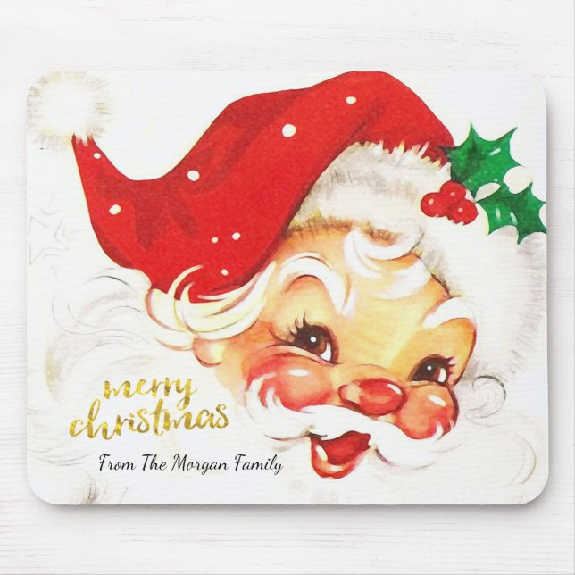 Santa Claus Merry Christmas  Mouse Mat (Front)