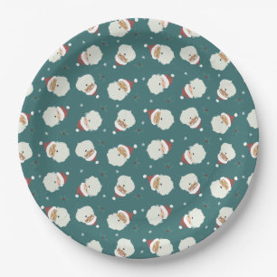 Santa Claus Merry Christmas Paper Plate