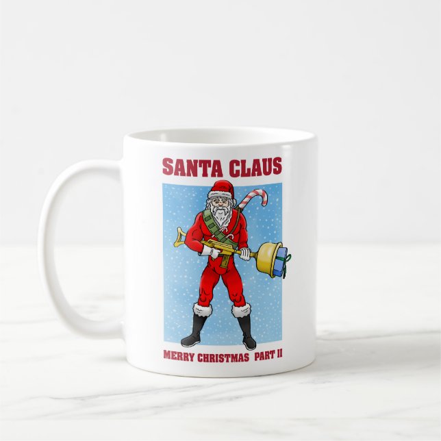 Santa Claus Merry Christmas Part 2 Coffee Mug (Left)