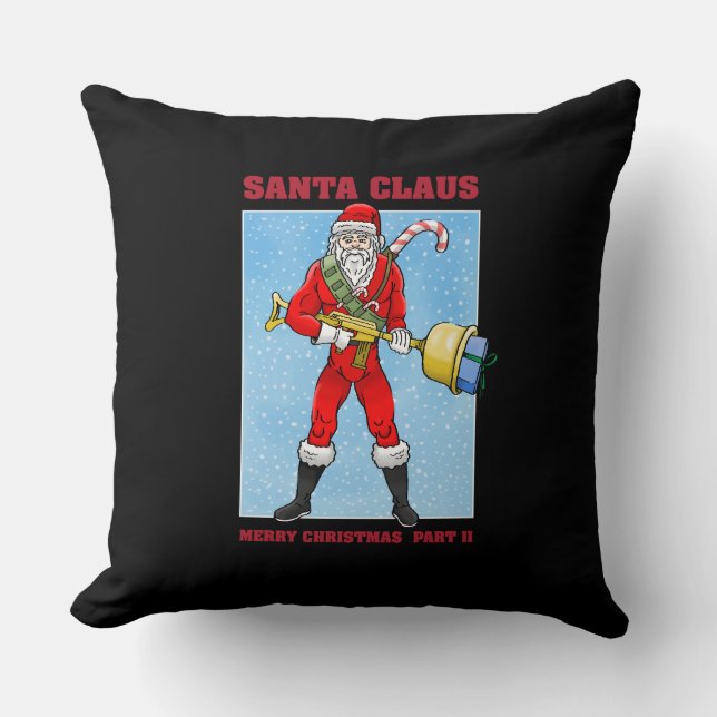 Santa Claus Merry Christmas Part 2 Cushion (Front)