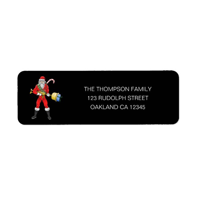 Santa Claus Merry Christmas Part 2 Return Address  (Front)