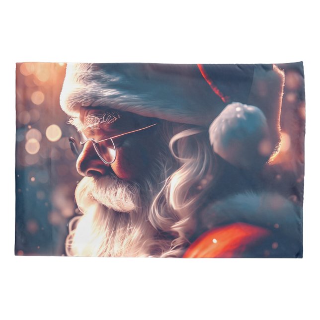 Santa Claus Merry Christmas Pillowcase (Back)