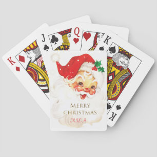 Santa Claus, Merry Christmas Playing Cards