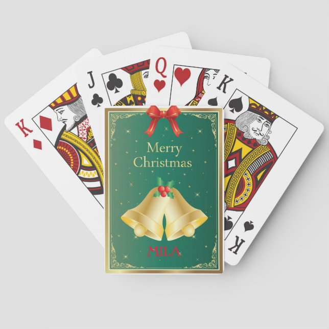 Santa Claus, Merry Christmas Playing Cards (Back)