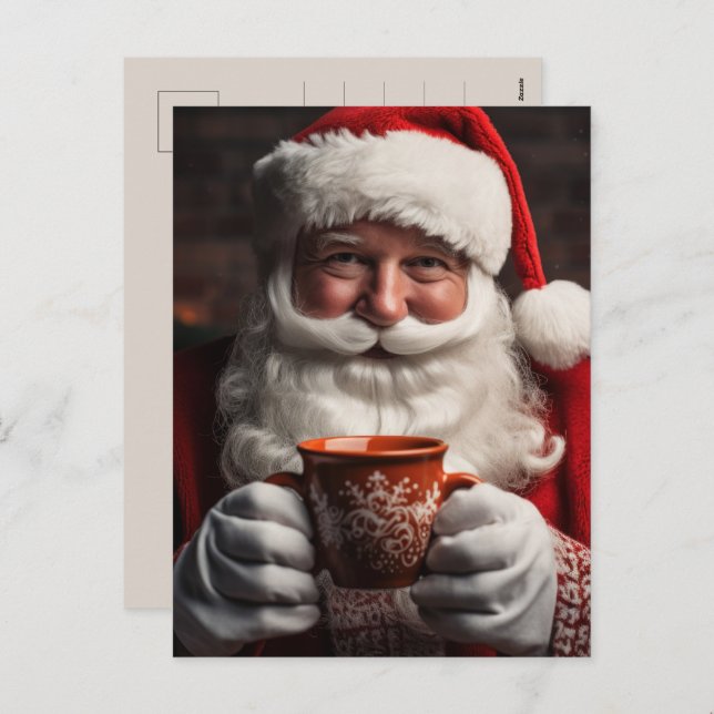 Santa Claus Merry Christmas Post Card (Front/Back)