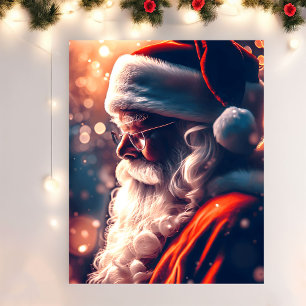 Santa Claus Merry Christmas Poster