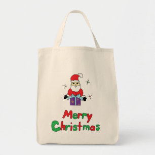 Santa Claus Merry Christmas Tote Bag