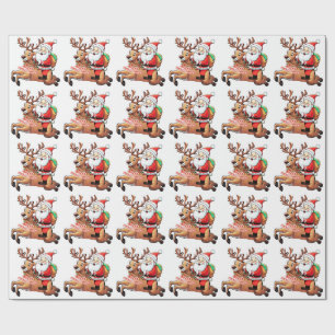 Santa Claus Merry Christmas Wrapping Paper