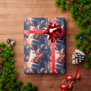 Santa Claus Merry Christmas Wrapping Paper