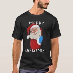 Santa Claus Merry Christmas Xmas Men Women Family T-Shirt