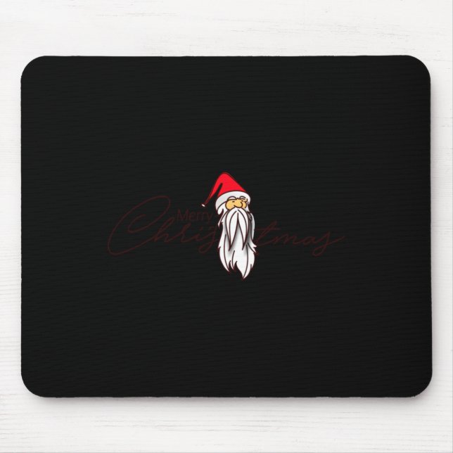 Santa Claus Merry Xmas Merry Christmas Happy New Y Mouse Mat (Front)