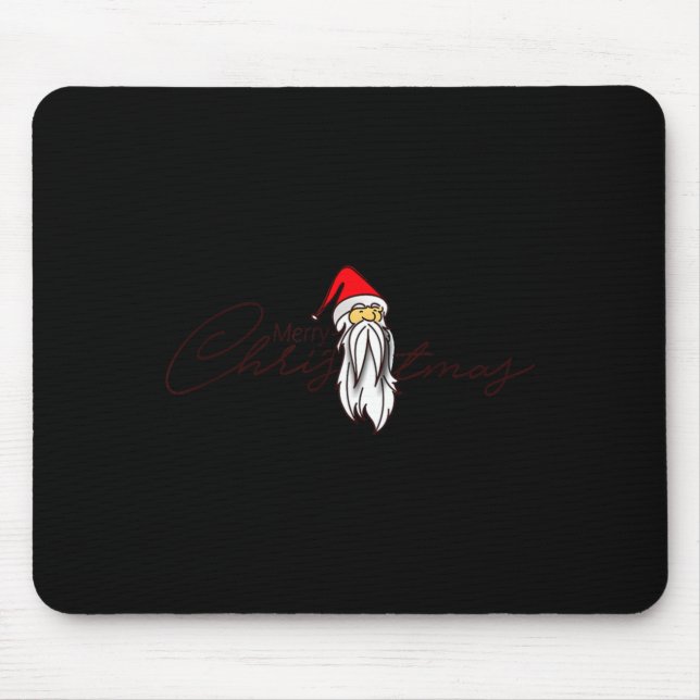Santa Claus Merry Xmas Merry Christmas Happy New Y Mouse Mat (Front)