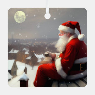 Santa Claus Metal Tree Decoration
