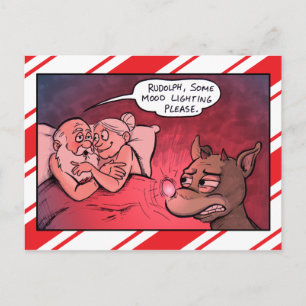 Santa Claus Mood Lighting Christmas Postcard