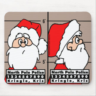 Santa Claus Mug Shot Mousepad