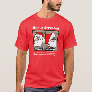 Santa Claus Mug Shot T-Shirt