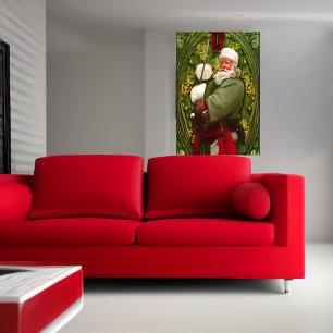 Santa Claus new looks AI Art Poster