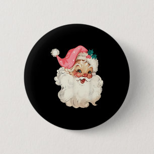 Santa Claus Nk Christmas Face Old Xmas Vintage Nk  6 Cm Round Badge
