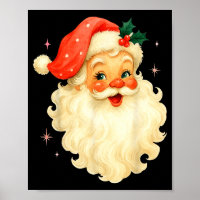 Santa Claus Nk Christmas Face Old Xmas Vintage Nk 