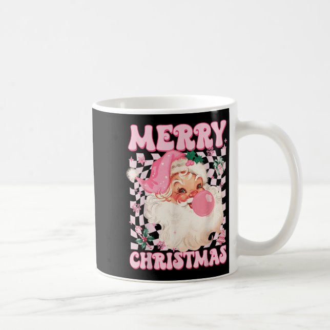 Santa Claus Nk Sungles Blowing Bubble Gum Christma Coffee Mug (Right)