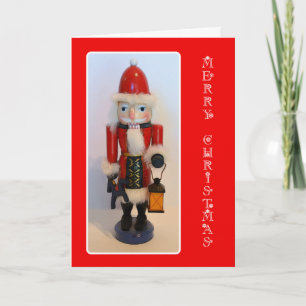 Santa Claus Nutcracker Holiday Card