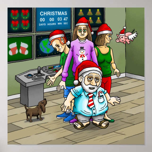 Santa Claus Office Poster (Front)