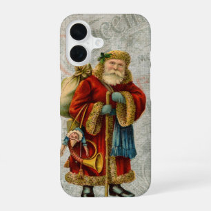 Santa Claus Old World Vintage Style iPhone 16 Case