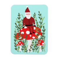 Santa Claus on Magical Mushroom Xmas