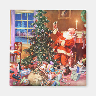 Santa Claus on The Night Before Christmas Magnet