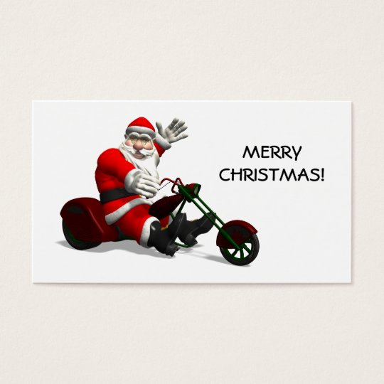 Santa Claus On Trike Business Card
